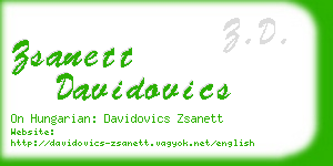 zsanett davidovics business card